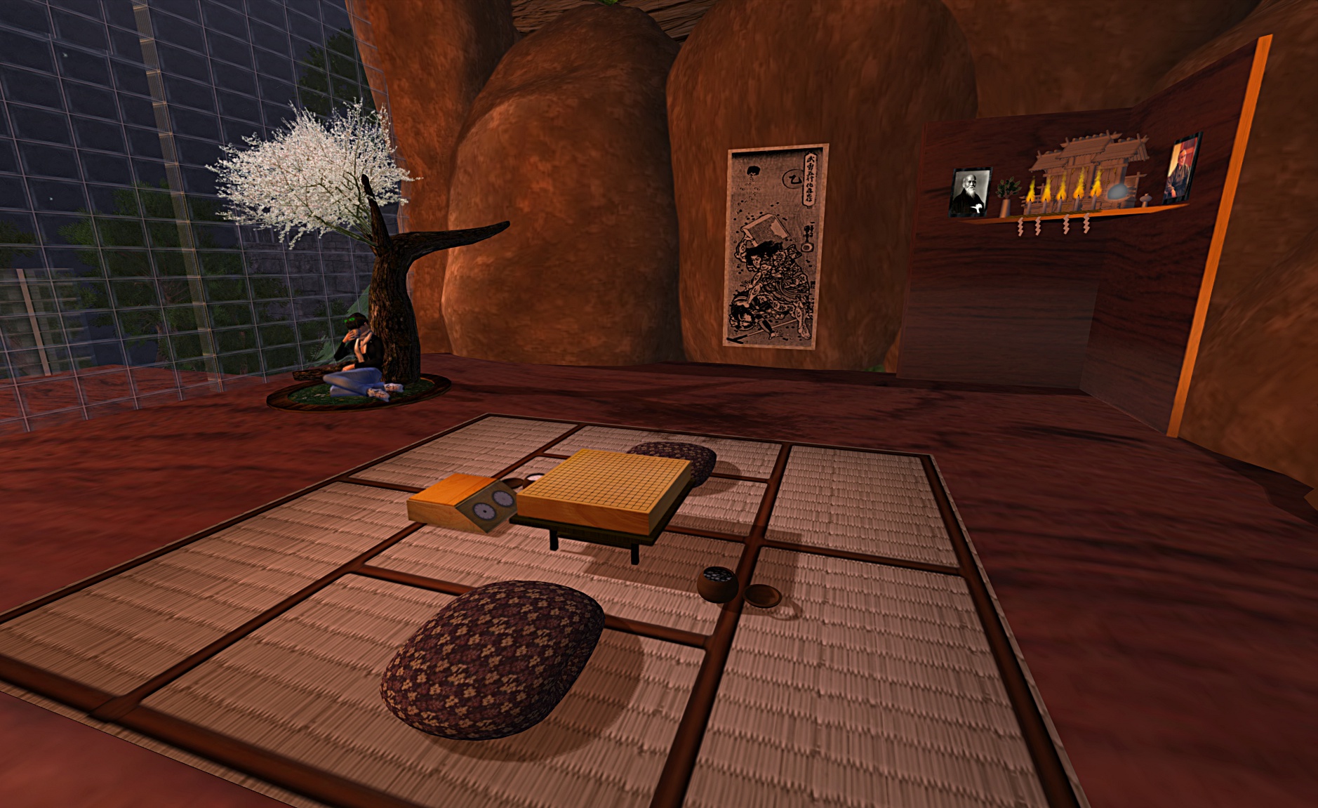 Goban of Sunrise and Shadows Goban of Sunrise and Shadows