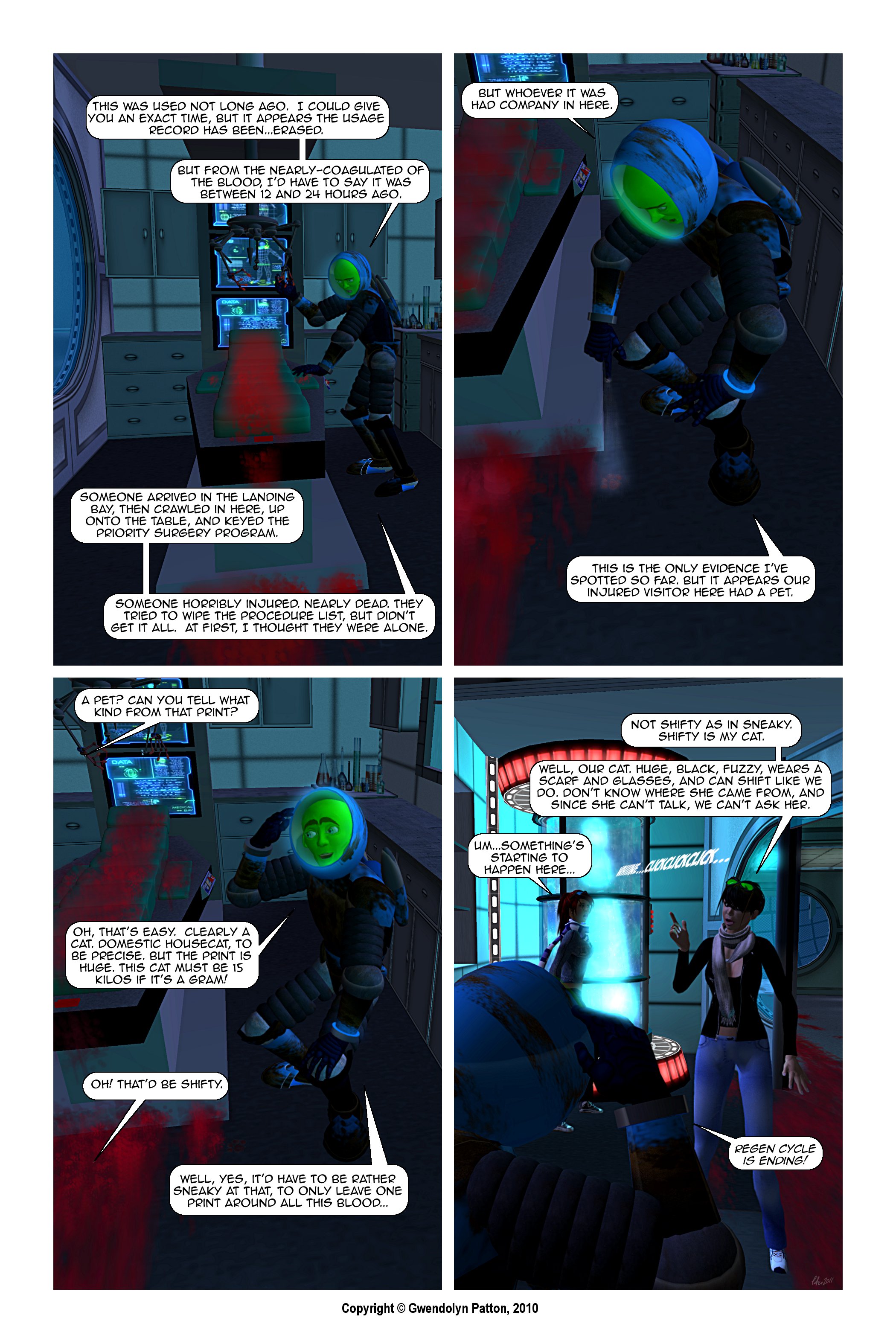 Yes, 15 kilos. Shifty's a BIG kitty.